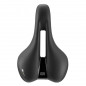 SELLE ROYAL LOISIR ELLIPSE AVEC TROU CENTRAL NOIR FEMME 260x197mm MATERIAU DOUBLE COUCHE
