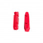 PATIN DE FREIN ROUTE FIBRAX ROUGE POUR SHIMANO (PAIRE) -GOMME FREINAGE TRES PUISSANT MAIS USURE PLUS RAPIDE-