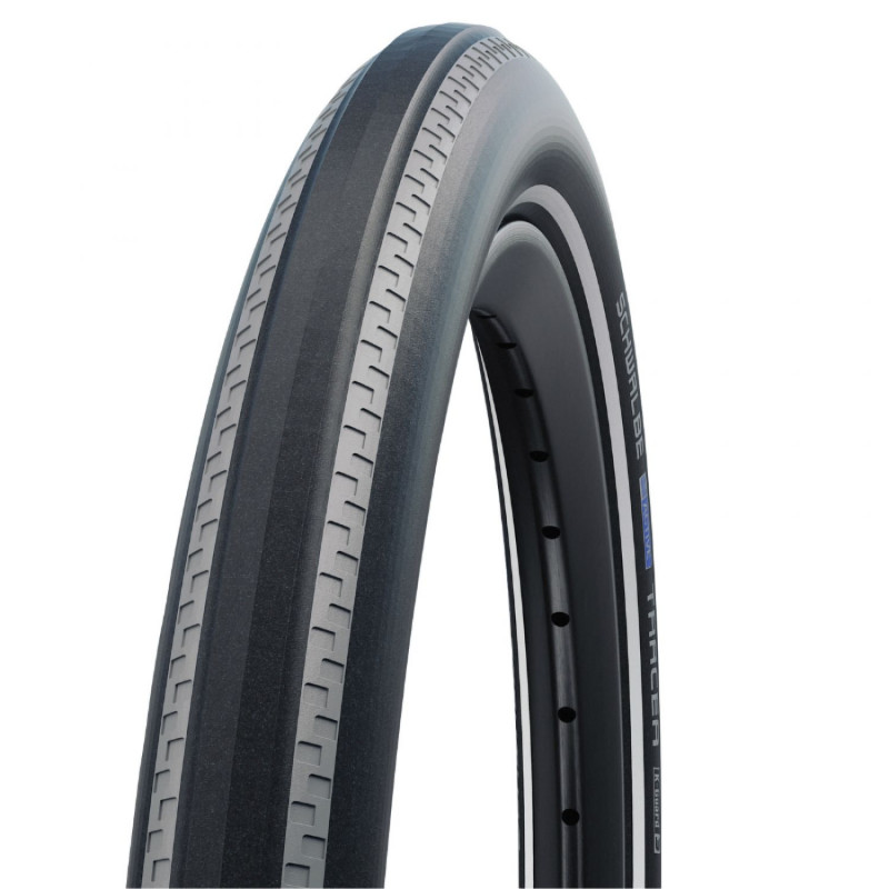 PNEU CITY 16 X 1.75 SCHWALBE TRACER NOIR TR (47-305) FLANC REFLEX