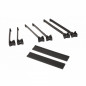 GARDE BOUE ROUTE/GRAVEL 700/650C/28 ZEFAL SHIELD G50 NOIR FIX UNIVERS. ADAPT. 3 BAVETTES