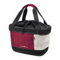 PANIER AVANT TOILE KLICKFIX SHOPPER ALINGO ROUGE-CREME-NOIR FIXATION SUR CINTRE 17L (38x26x24cm) (LIVRE SANS FIXATION)