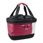 PANIER AVANT TOILE KLICKFIX SHOPPER ALINGO ROUGE-CREME-NOIR FIXATION SUR CINTRE 17L (38x26x24cm) (LIVRE SANS FIXATION)