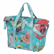 SAC A MAIN VELO BASIL BLOOM FIELD 8-11L BLEU CLAIR WATERPROOF FIXATION SYSTEME MIK INCLUS OU KLICKFIX NON INCLUS OU CROCHET
