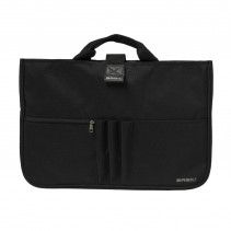SAC VELO BASIL ORGANISER NOIR GRAPHITE WATERPROOF POUR PORTABLE 15.6"  (37x3x26cm) POUR SACOCHE BUSINESS DRY