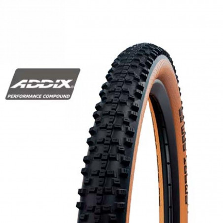 Pneu vtt 27.5x2.25  Schwalbe smart sam  noir/beige tr (57-584)