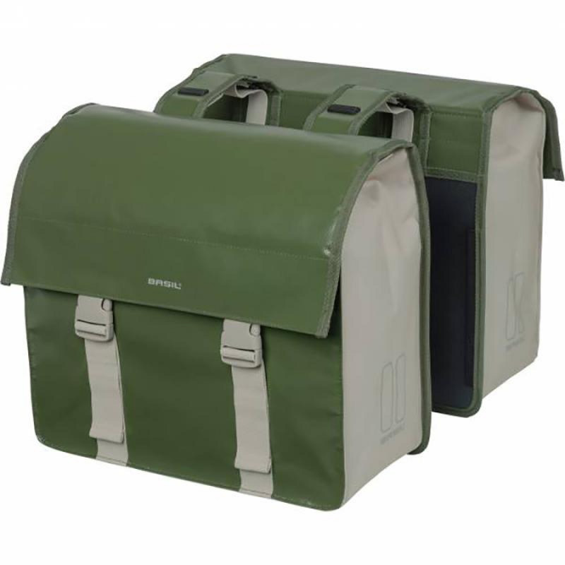 SACOCHES BASIL URBAN LOAD 53L Ã?TANCHE POLY.VERT/BEIGE A/RÃ? - 18226 - 8715019182266