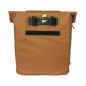 SACOCHE ARRIERE VELO LATERALE SAC BANDOULIERE BASIL CITY SHOPPER MARRON CAMEL DROIT-GAUCHE 14-16L FIXATION HOOK-ON PORTE