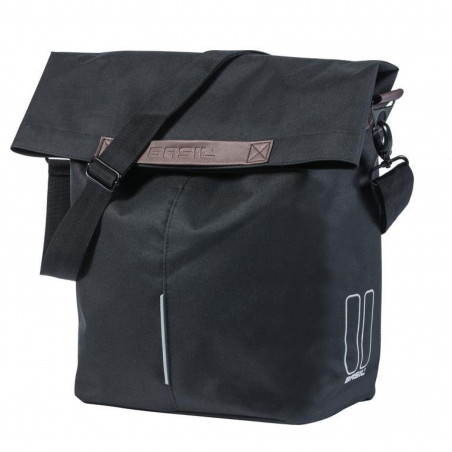 SAC ARR.BASIL CITY SHOPPER RÉFL.NOIR IMPERMÉABLE 14-16L - 17779 - 8715019177798
