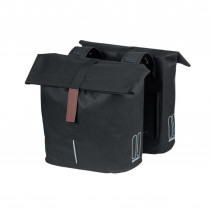 SACOCHES BASIL CITY RÉFLE.A/VELCRO POLYIESTER NOIRS 28-32 L - 18071 - 8715019180712