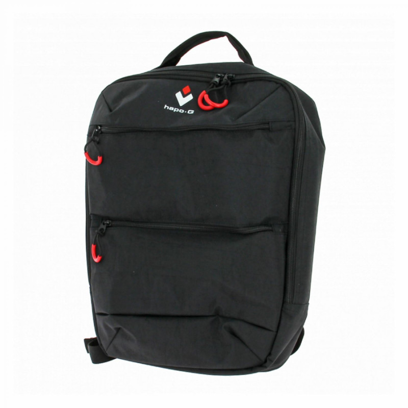 SACOCHE AVANT SAC A DOS VELO HAPO-G NOIR 13L FIXATION CINTRE DMTS