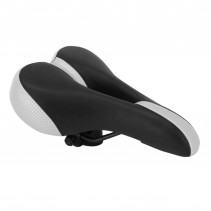 SELLE CITY CONFORT TREKKING SUPER CONFORT MIXTE NOIR-ARGENT AVEC CHARIOT SELLE 250x160mm