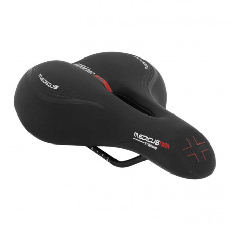 SELLE CITY - TREKKING WITTKOP GEL TWIN MEDICUS 2.0 FEMME NOIR 250x185mm MEMOIRE DE FORME (SUR CARTE)