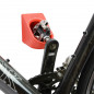 PRESENTOIR-SUPPORT 1 VELO CYCLOC SUPER HERO MURAL NOIR (FIXATION PAR LA PEDALE AUTOMATIQUE ET 2 SUPPORTS ROUES)