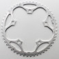 PLATEAU ROUTE 5BRA D.130 STRONGLIGHT 51DTS EXTERIEUR ARGENT ALU 7075 TYPE SHIMANO  9-10V.