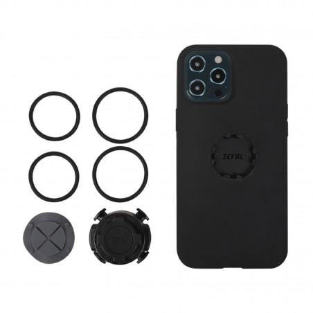 Support telephone-smartphone Zefal z console lite avec protection pour iphone 12 pro (6.4") etanche avec support rotatif