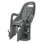 PORTE BEBE-SIEGE ENFANT ARRIERE POLISPORT A FIXER SUR PORTE BAGAGE FIXATION ETAU GROOVY GRIS COUSSIN GRIS (9 A 22Kgs)