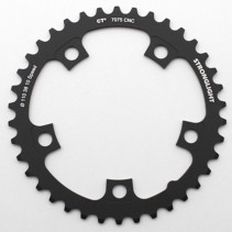 PLATEAU ROUTE 5BRA D.110 POUR SHIMANO ULTEGRA 6750  STRONGLIGHT 38DTS INTERIEUR NOIR CT2  10V.