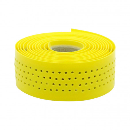 Ruban de guidon Velox gloss perfore jaune brillant
