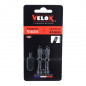 VALVE DE PNEU VTT P2R TUBELESS NOIR SCHRADER 44mm OBUS DEMONTABLE (LA PAIRE)