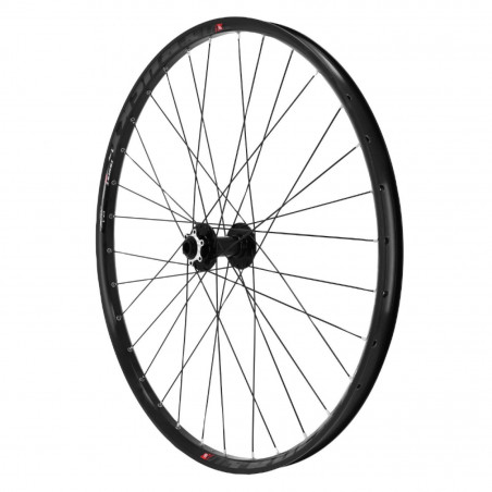 Roue vtt 29" trucky 30 disc avant noir moy Velox roulement disc 6 trous (compatible tubeless et tubetype) pour axe traversant