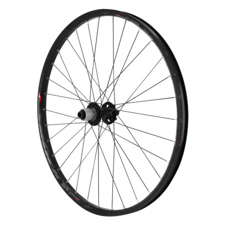 Roue vtt 27.5" trucky 30 disc arriere noir moy Velox boost roulement disc 6 trous 11-10v. (compatible tubeless et tubetype)
