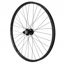 Roue vtt 27.5" trucky 30 disc arriere noir moy Velox roulement disc 6 trous 11-10v. (compatible tubeless et tubetype) pour axe