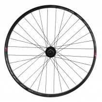Roue vtt 27.5" trucky 30 disc arriere noir moy Velox roulement disc 6 trous 11-10v. (compatible tubeless et tubetype) pour axe