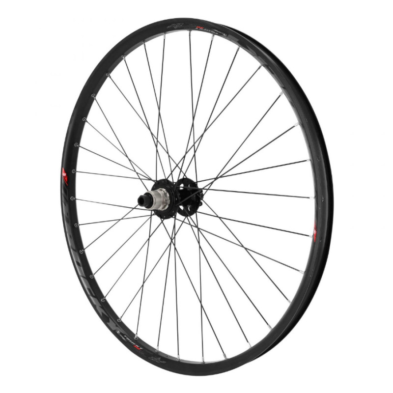 Roue vtt 27.5" trucky 30 disc arriere noir moy Sram xd 12v. axe traversant 12-142 (compatible tubeless et tubetype) compatible