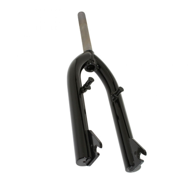 FOURCHE BMX ACIER NOIR PIVOT FILETE 1"-21,1 INTERIEUR