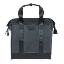 SACOCHE ARRIERE VELO LATERALE BASIL GRAND TARPAULIN SHOPPER NOIR DROIT-GAUCHE WATERPROOF 23L (34x19x35cm)