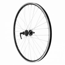 Roue vtc 700x35 disc-v-b arriere m240 alu noir moyeu pour Velox disc 6 trous pour cassette Shimano-Sram 10-9v.