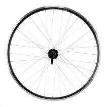 Roue vtc 700x35 disc-v-b arriere m240 alu noir moyeu pour Velox disc 6 trous pour cassette Shimano-Sram 10-9v.