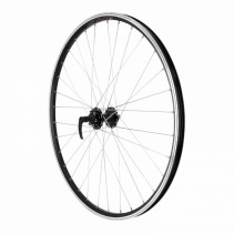 Roue vtc 700x35 disc-v-b avant m240 alu noir moy Shimano Velox disc 6 trous
