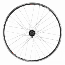 Roue vtt 29" combo arriere noir renforce v-brake moyeu Velox disc 6 trous pour Shimano-Sram 11-10-9-8v. blocage (jante double