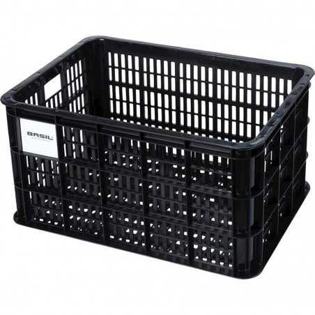 PANIER BASIL CRATE L 40L PLASTIQUE NOIRE (34.5x49x27 cm) - 21158 - 8715019211584