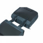 SACOCHE ARRIERE VELO DOUBLE BASIL ELEGANCE 40L BLEU ESTATE FIXATION VELCROS SUR PORTE BAGAGE (49x36x8 cm)