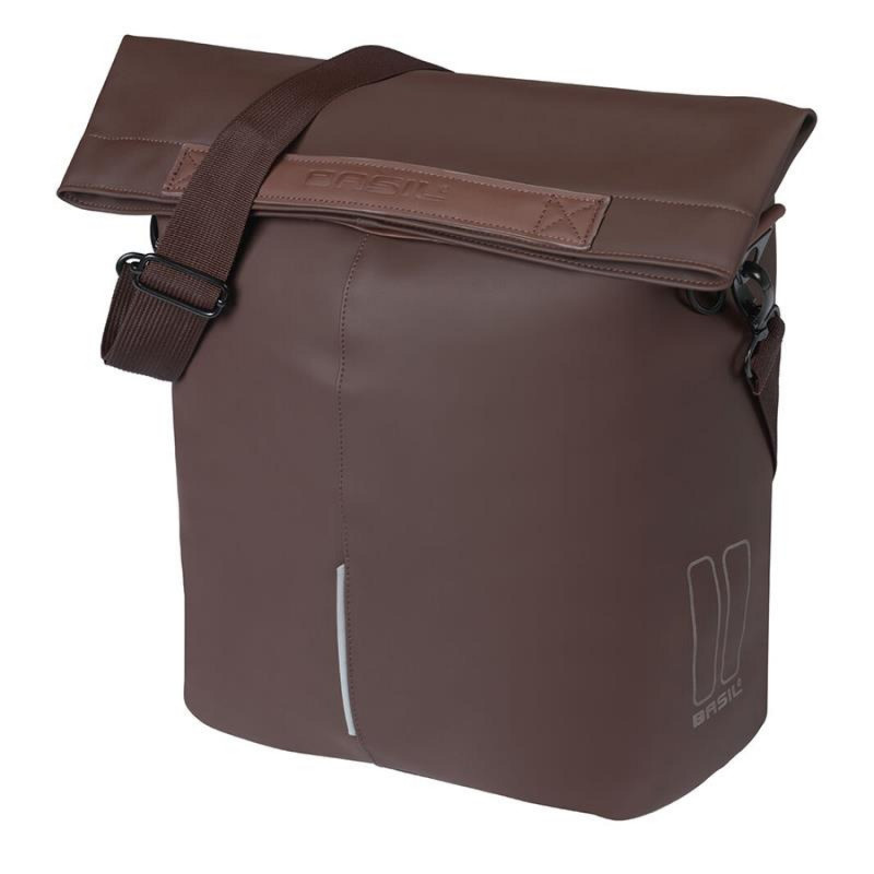 SAC BASIL VEGAN LEATHER HOOK-ON 14-16L POLYE.MARRON 49x30x18 - 18370 - 8715019183706