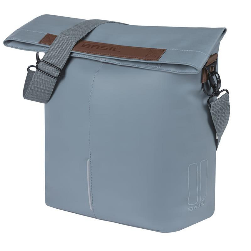 SAC BASIL VEGAN LEATHER HOOK-ON 14-16L POLYESTER BLEU GRAPH - 18371 - 8715019183713