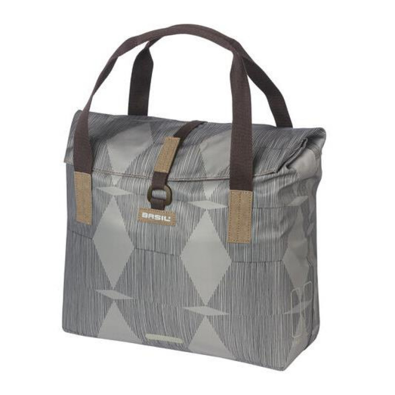 SAC BASIL ELEGANCE SHOPPER HOOK-ON 20-26L POLY.GRIS 39x39x17 - 18390 - 8715019183904