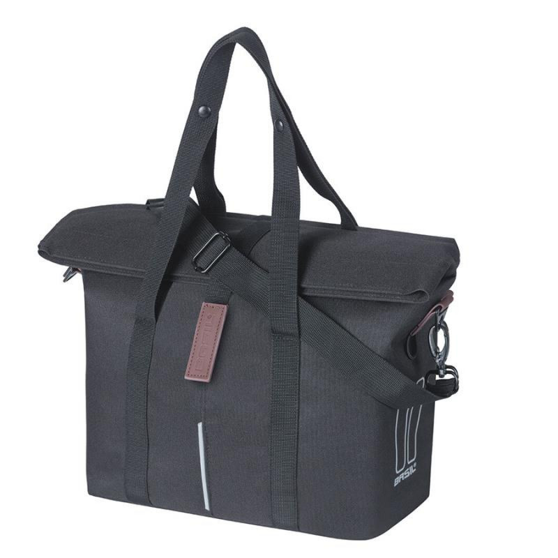 SAC BASIL CITY KLICKFIX 8-11L IMPERMEABLE POLYESTER NOIR - 18360 - 8715019183607