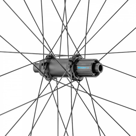 Roue vtt 29" dt swiss h1900 boost tubeless ready vae disc 6 trous arriere noir Shimano 10-11v. axe traversant 12-148 - jante