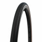 Pneu gravel 700 x 40 Schwalbe g-one allround noir-flanc bronze ts (40-622) renfort race guard tubeless-tubetype compatible vae