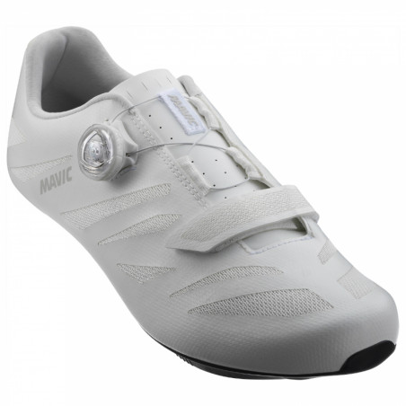 CHAUSSURE ROUTE MAVIC COSMIC SL BLANC 41 1-3 SERRAGE BOA FIXATION 3 POINTS COMPATIBLE LOOK-SHIMANO (PAIRE)