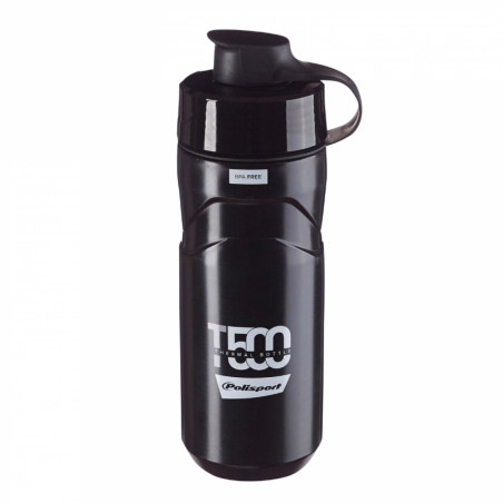 Bidon isotherm Polisport 2en1 4h hot-cold noir 500ml  ou standard 650ml avec bouchon propre