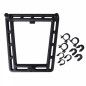 PLATINE NOIRE POUR FIXATION DU SYSTEME MIK SIDE - S'ADAPTE SUR LES PORTE BAGAGE STANDARD (SUPPORT AVEC KIT ADAPTATION)