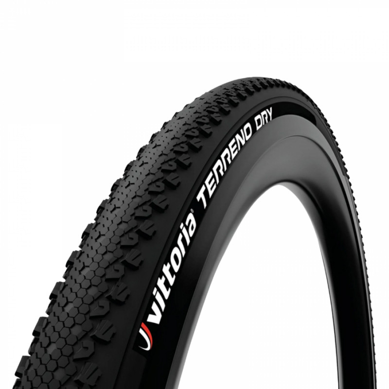 Pneu gravel 700 x 38 Vittoria terreno dry graphene 2.0 noir tubeless ready ts (40-622)