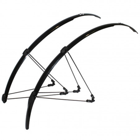 GARDE BOUE ROUTE TRINGLES 700 ZEFAL SHIELD R30 30mm (PAIRE) MONTAGE SIMPLE AVEC CLIP REGLABLE (PAIRE)