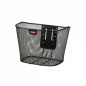 PANIER AVANT ACIER NID ABEILLE KLICKFIX 16L NOIR AVEC PLATINE FIXE (35x26x25cm)