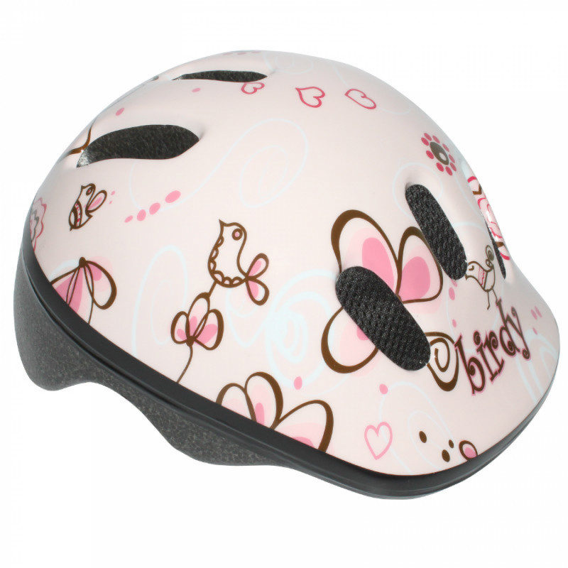 CASQUE VELO ENFANT-BEBE POLISPORT BIRDY ROSE TAILLE 44-48cm AVEC MOLETTE (VENDU SUR CARTE)