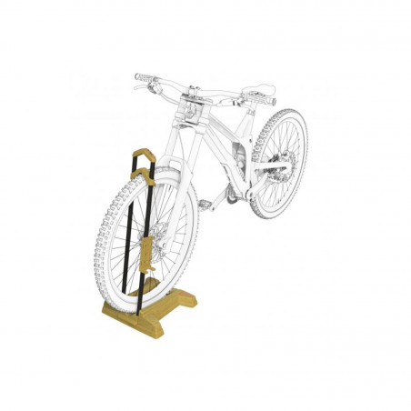 SUPPORT VÉLO PERUZZO ECO-BAMBOU AVEC SUPPORT CHARGEUR E-BIKE